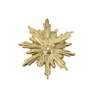 Aureola para estatuas de madera dorada Diámetro 8 cm