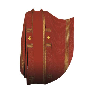 Chasuble gold stripes and in wool lurex Gamma