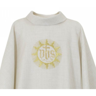Casulla Franciscana Sol San Bernardino lino cáñamo Chorus