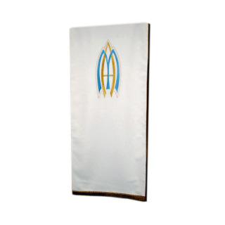 Coprileggio Ornato Monogramma Mariano in tessuto poliestere
