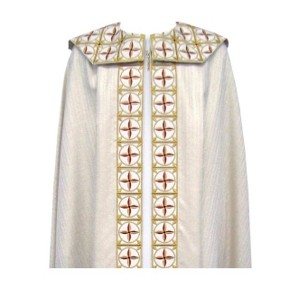 Gothic Cope with Red Crosses Pure Wool