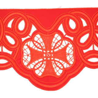 Border for altar cloth with carved macrame embroidery 18 cm