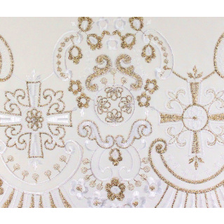 Puntilla para mantel de altar decoración con cruces 33 cm