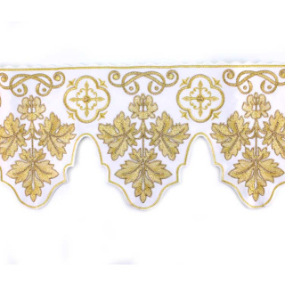 Border for altar cloth with Crosses and Leaves 19 cm