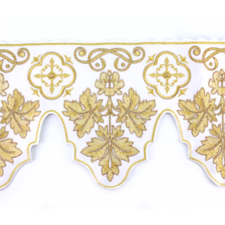 Border for altar cloth with Crosses and Leaves 19 cm
