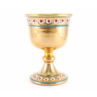 Ceramic Chalice Relief Decoration 15 cm