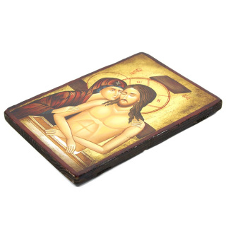 Icono Piedad pintado 30x22 cm