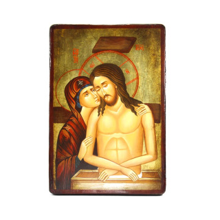 Icono Piedad pintado 30x22 cm