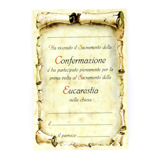 Holy Communion and Confirmation Image 9,5x14 cm