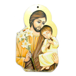 Saint Joseph hanging picture 8x12 cm