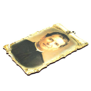 Cuadro pergamino Don Bosco 15x10 cm