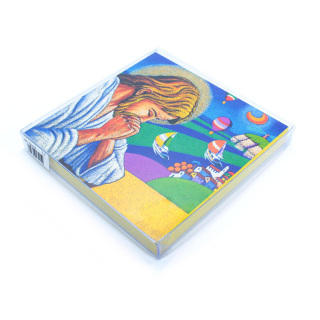 Image Praying Jesus 15x15 cm Stefano Calisti