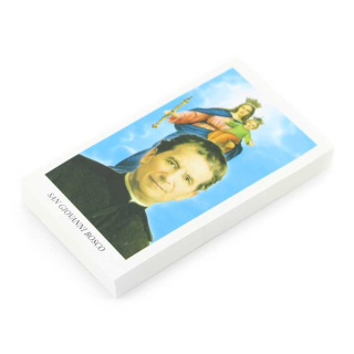 Imagen San Juan Bosco-A con oración 11x6 cm 100 uds.