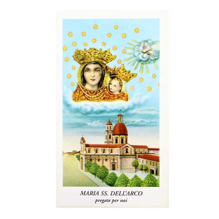 Imagen María SS. Del Arco-A con oración 6x11 cm 100 uds.