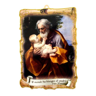 Pergamino San José con Indulgencia en pvc 14x20 cm