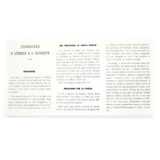 Folleto de oraciones y letanías a San José 100 unidades