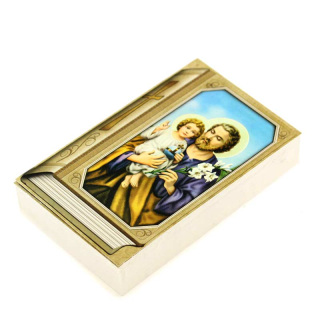Imagen libro con San José 7x11,5 cm 100 uds