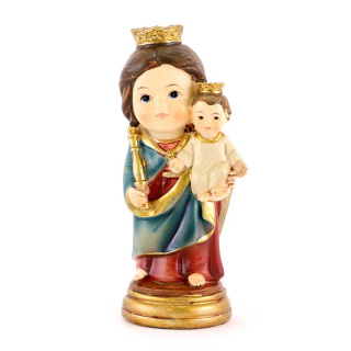 Childlike Mary Auxiliatrix Statue 9 cm
