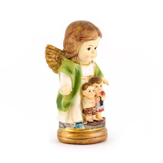Childlike Guardian Angel Statue 9 cm
