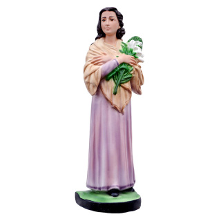 Colored Resin Statue St. Mary Goretti 30 cm