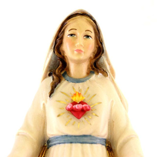 Our Lady of Sorrows wooden statue 20 cm