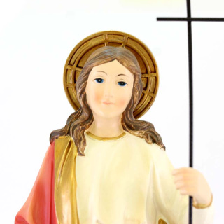 Statua Santa Marta resina colorata 30 cm