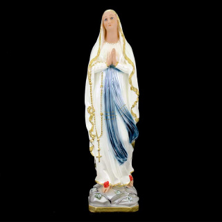 Our Lady of Lourdes plaster statue 52 cm