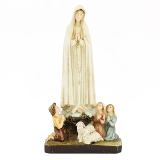 Our Lady of Fatima statue with shepherds 26 cm