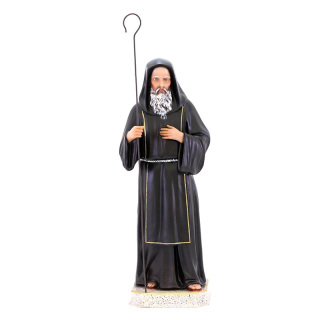Saint Francis of Paola wood paste statue 50 cm
