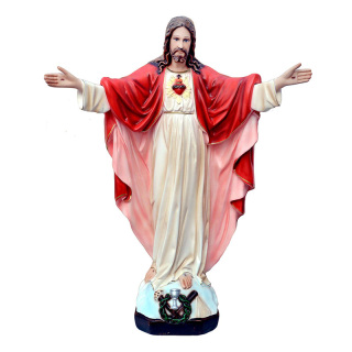 Jesus Sacred Heart open arms Resin Statue 40 cm