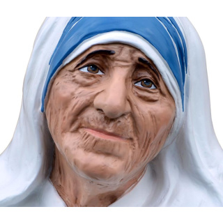 Busto Madre Teresa de Calcuta en fibra de vidrio 35 cm
