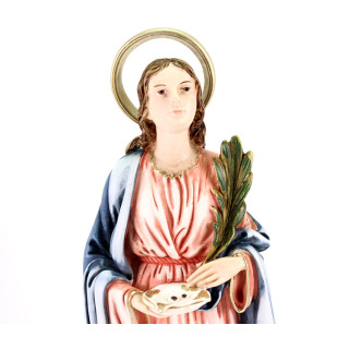 Statua Santa Lucia in resina 28 cm
