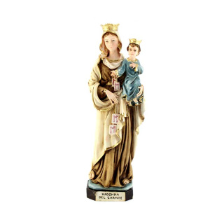 Statua Madonna del Carmine in resina 23 cm