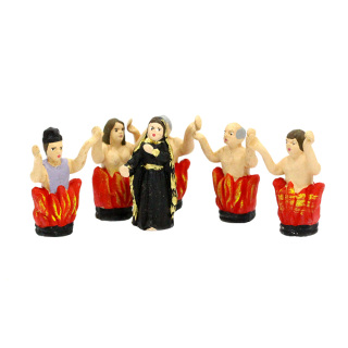 Our Lady of Sorrows and Purging Souls Statue 4 cm