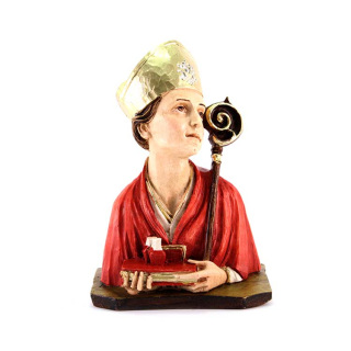 Busto de San Genaro en resina color 18 cm