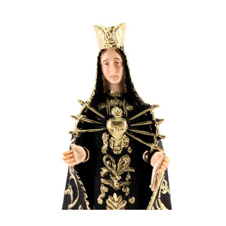 Statua Madonna Addolorata in resina 20 cm
