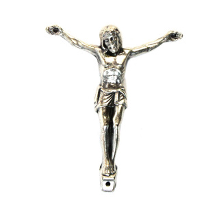 Corpo di Cristo in zama argentata 4x3 cm