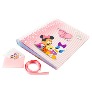 Album Fotografico Battesimo rosa con Minnie 20x25 cm