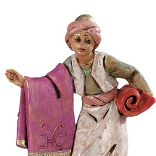 Vendedor de alfombras en resina 6.5 cm Belén Fontanini