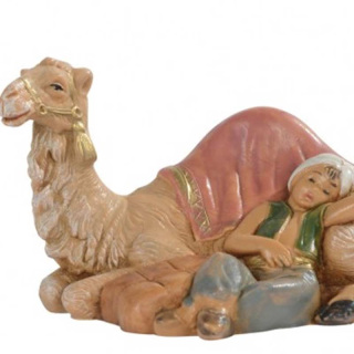 Camello con niño en resina 6.5 cm Belén Fontanini