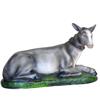 Buey y Burro en fibra de vidrio Napolitana 67 cm