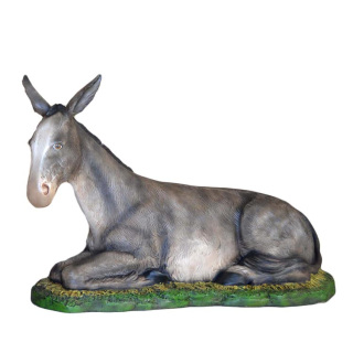Buey y Burro en fibra de vidrio Napolitana 160 cm
