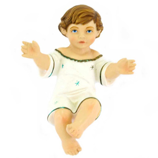 Niño Jesús brazos abiertos en resina de silicona 21 cm