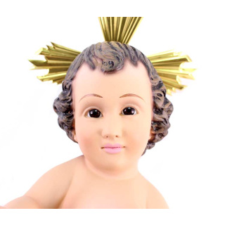 Plaster Baby Jesus open arms 30 cm