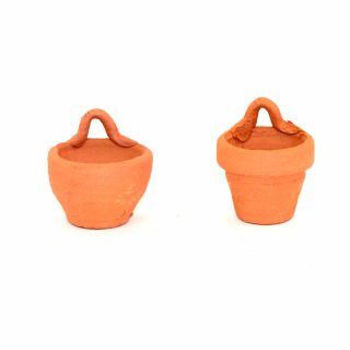 Terracotta wall vases pack of 2 pieces 2 cm