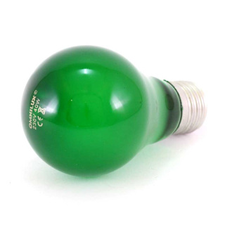 Bombilla de color verde E27 40W