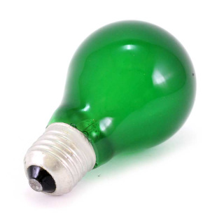 Bombilla de color verde E27 40W