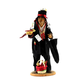 Jorobado en terracota con trajes y accesorios 23 cm