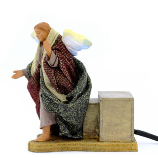 Angelo in terracotta vestita a movimento 12 cm