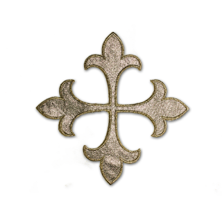 Cruz Lirio de tela 8x8 cm Chorus